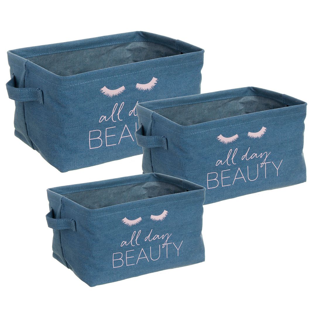 Набор кофров для хранения Pink (3 шт) Набор кофров для хранения Pink (3 шт)