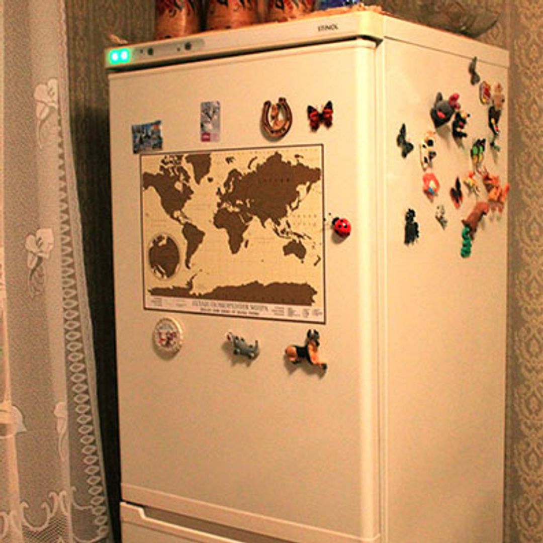 Магнитная Скретч-карта План покорения мира В интерьере Магнитная Скретч-карта План покорения мира В интерьере