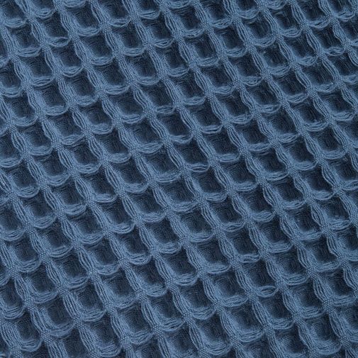 Плед вафельный Elenglect (темно-синий)