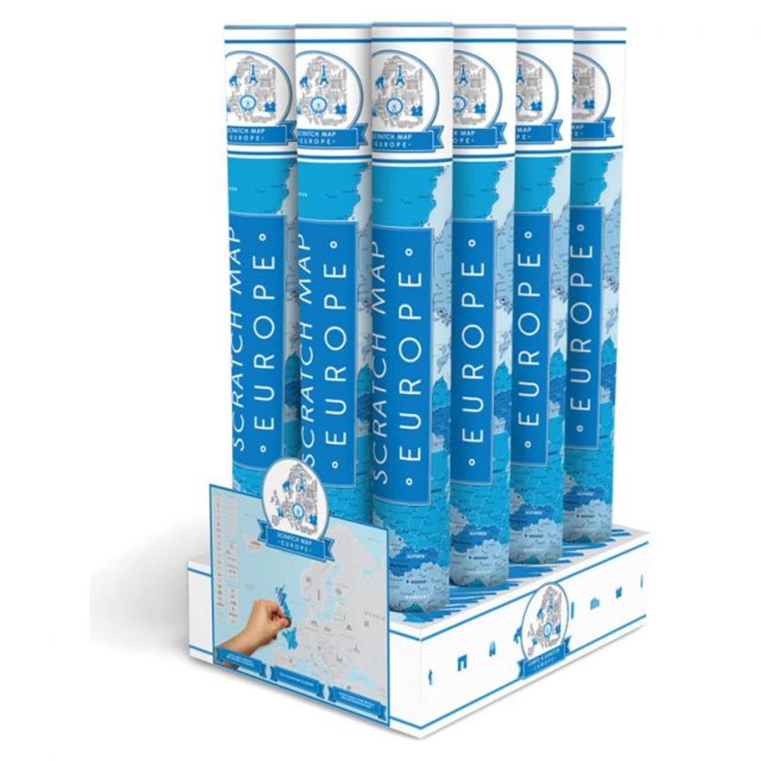 Скретч-карта Европы (на английском)