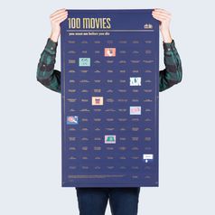 Плакат 100 фильмов которые нужно посмотреть