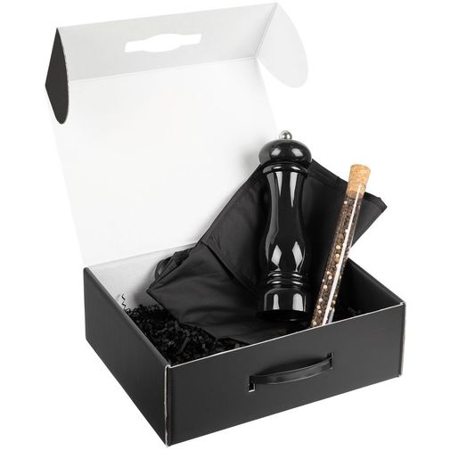 Набор Gambit с мельницей и фартуком (Черный)