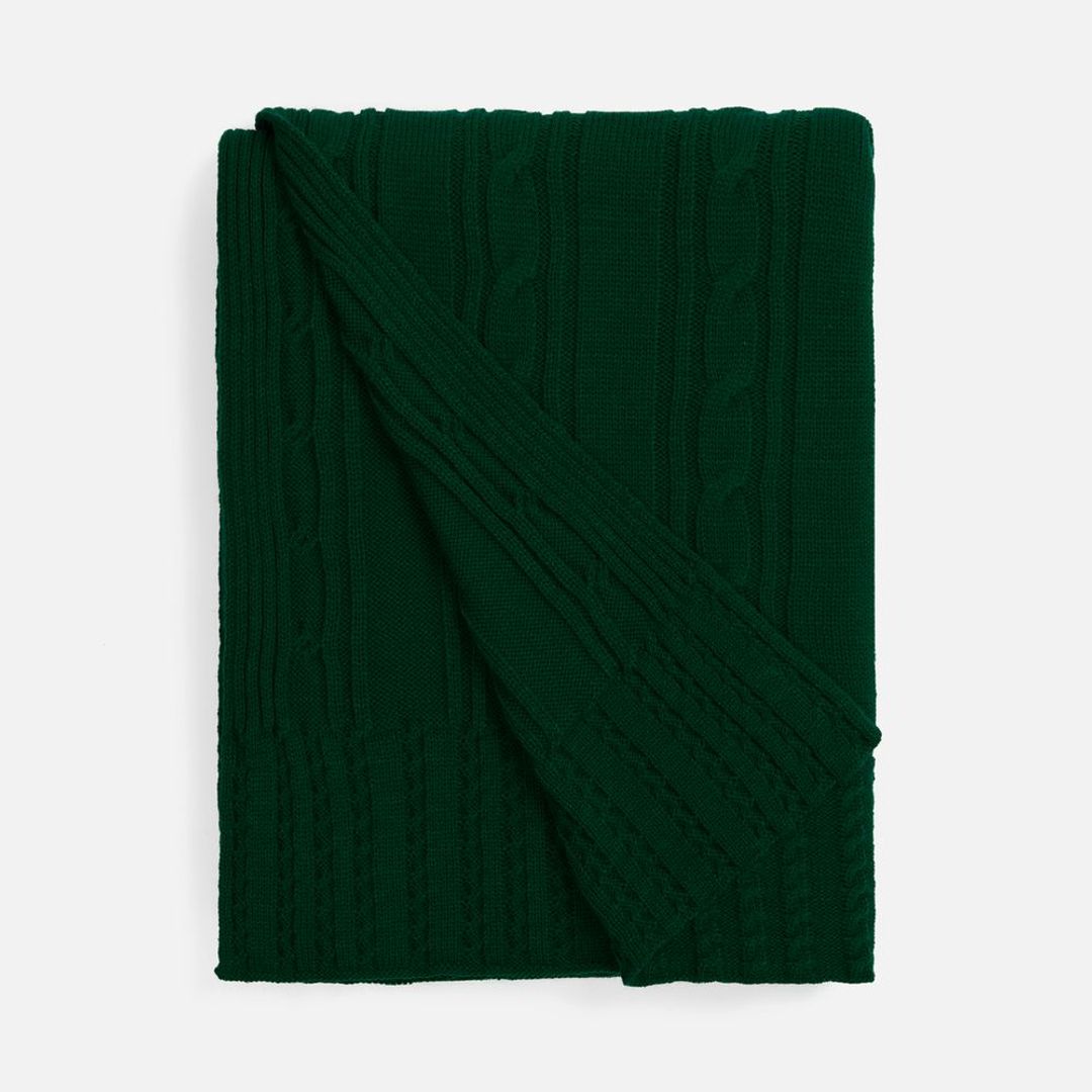 Плед Remitt (темно-зеленый (хвойный))