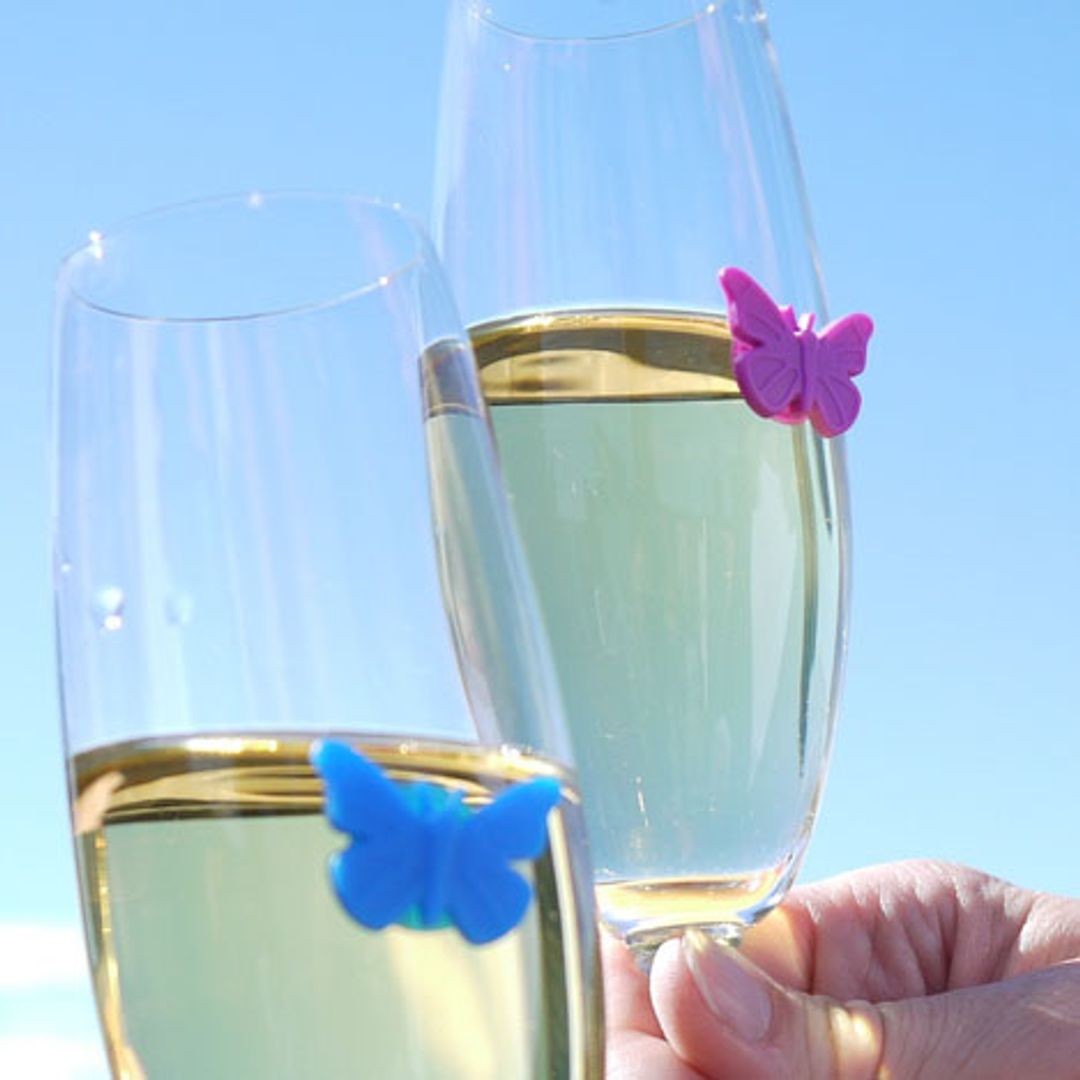 Маркеры для стаканов Бабочки Drink Wings (10 шт) Маркеры для стаканов Бабочки Drink Wings (10 шт)