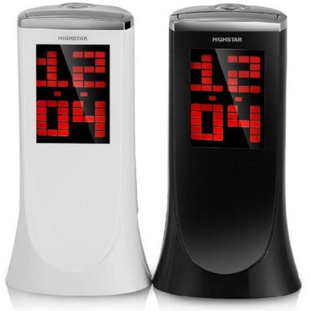 Будильник с поворотным проектором времени на 180°