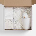 Подарочный набор Планы на счастье (белый с серебристым) Подарочный набор Планы на счастье (белый с серебристым)