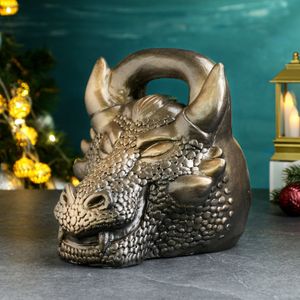 Копилка Гиря Дракон (Бронзовая)