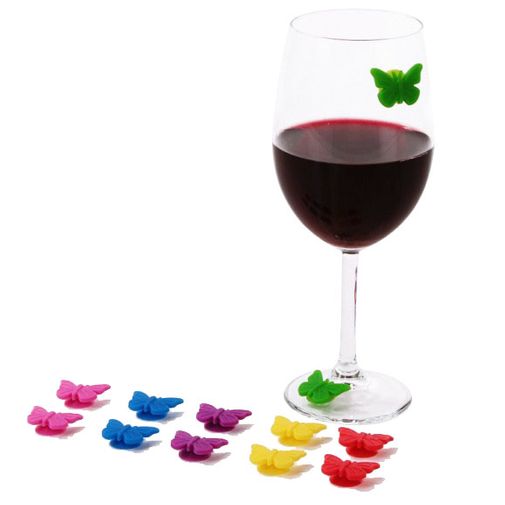 Маркеры для стаканов Бабочки Drink Wings (10 шт) Маркеры для стаканов Бабочки Drink Wings (10 шт)