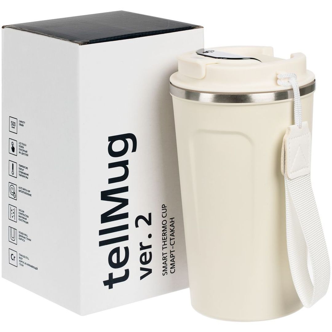 Смарт-стакан tellMug, ver.2 (Молочный) Смарт-стакан tellMug, ver.2 (Молочный)