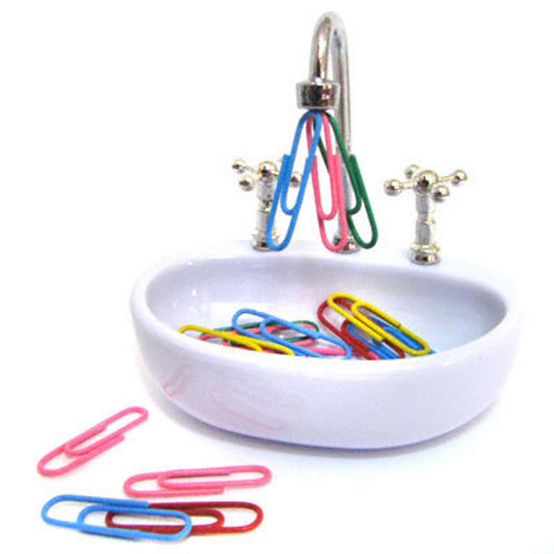 Держатель для скрепок Раковина Держатель для скрепок Раковина