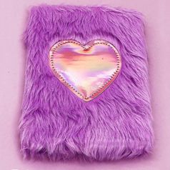 Блокнот плюшевый Purple heart