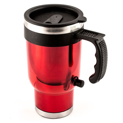 Кружка с подогревом от прикуривателя и USB (Красный)