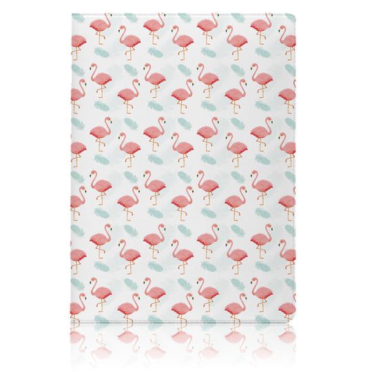                                      Обложка для паспорта Фламинго (Белый)