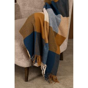 Плед Fleco (синий с коричневым) Плед Fleco (синий с коричневым)