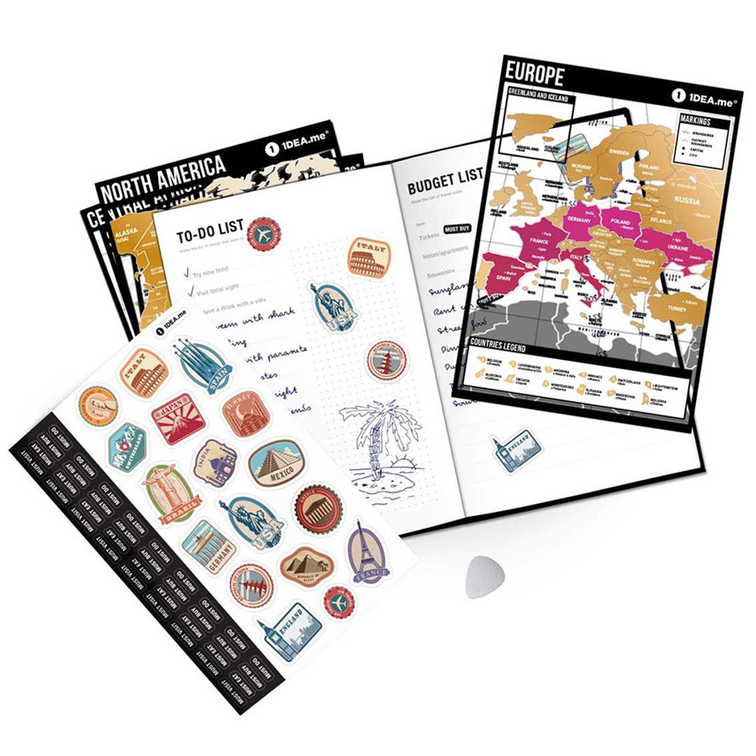 Тетрадь путешествий Travel Map Book