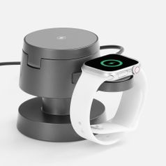 Станция беспроводной зарядки с подсветкой Lume (серый)