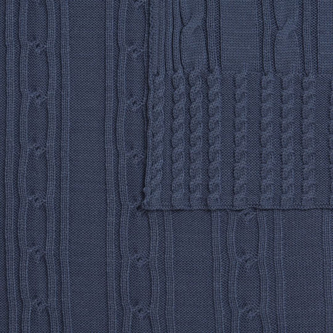 Плед Remitt (серо-синий (сланец))