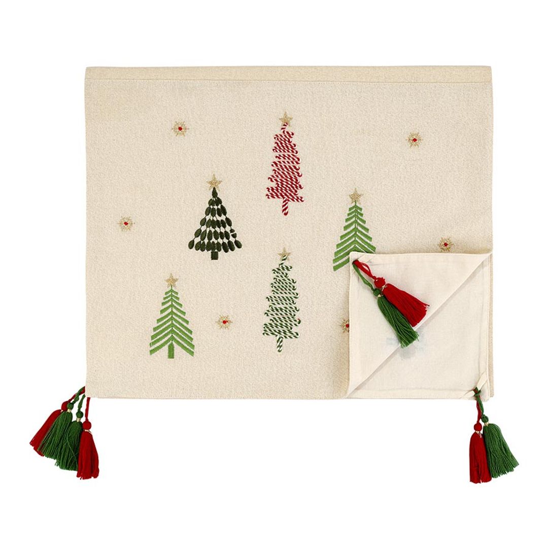 Дорожка на стол Frozen pines из коллекции New Year Essential, 45х150 см