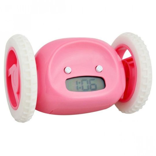Убегающий будильник Clocky (Розовый)