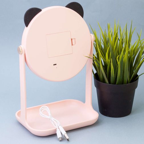 Косметическое зеркало с подсветкой Панда Косметическое зеркало с подсветкой Панда