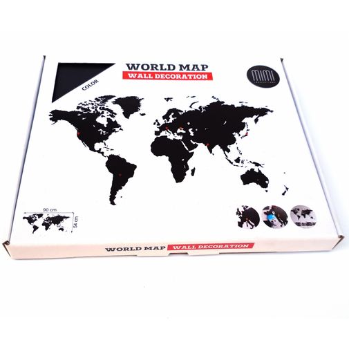 Декоративная Карта мира Wall Decoration Black mini Декоративная Карта мира Wall Decoration Black mini