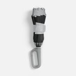 Зонт обратного сложения с ручкой-карабином Foldberry (серый)