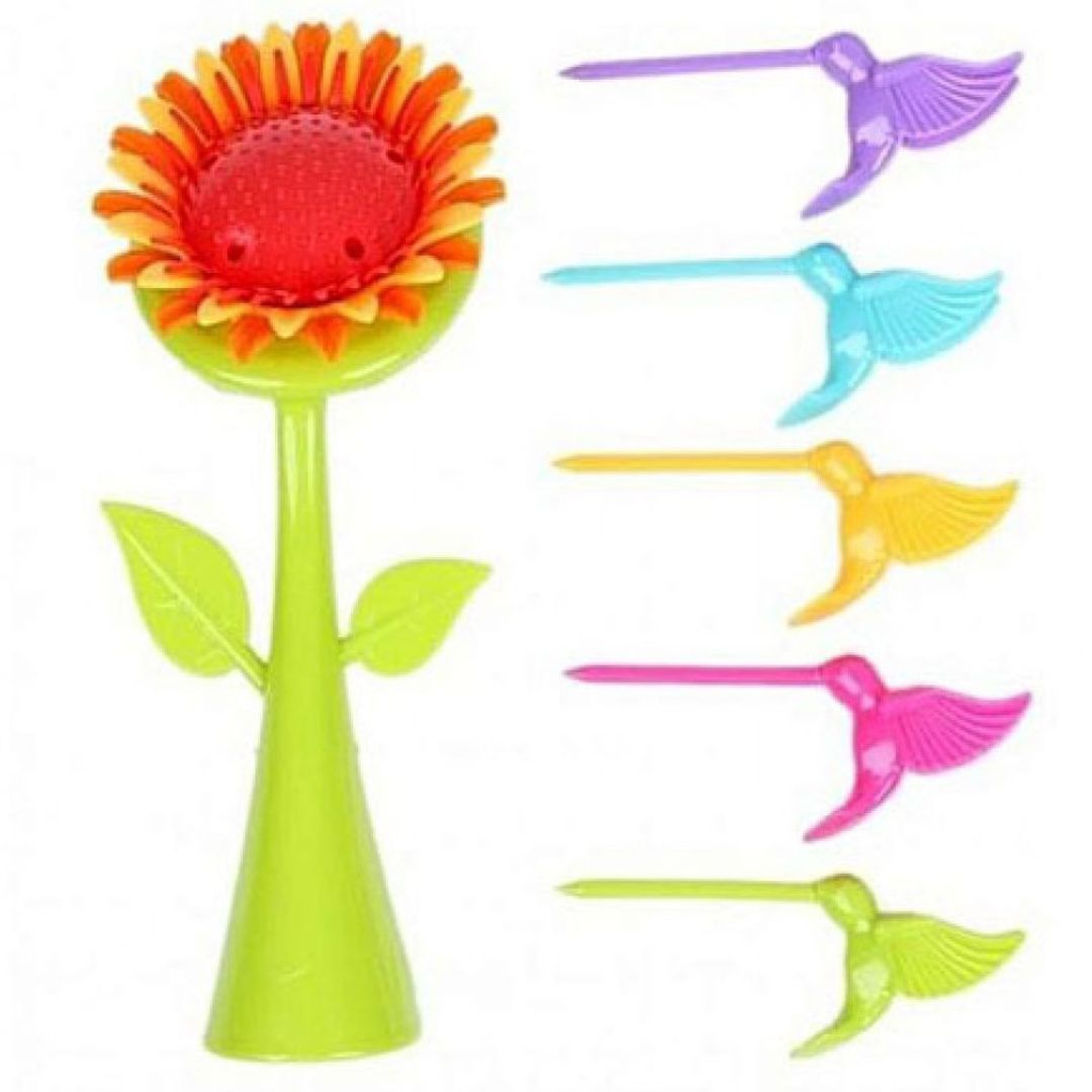 Шпажки для канапе Птички на подсолнухе Шпажки для канапе Птички на подсолнухе