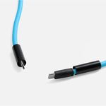 Кабель-ланьярд energyFlex Power Delivery 60 Вт (голубой)