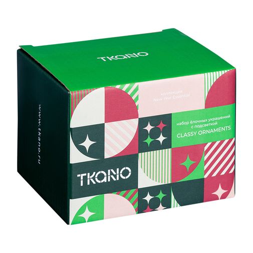 Набор ёлочных украшений с подсветкой Classy ornaments (3 шт.) Набор ёлочных украшений с подсветкой Classy ornaments (3 шт.)