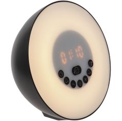 Лампа-колонка dreamTime для пробуждения светом и музыкой (Черный)
