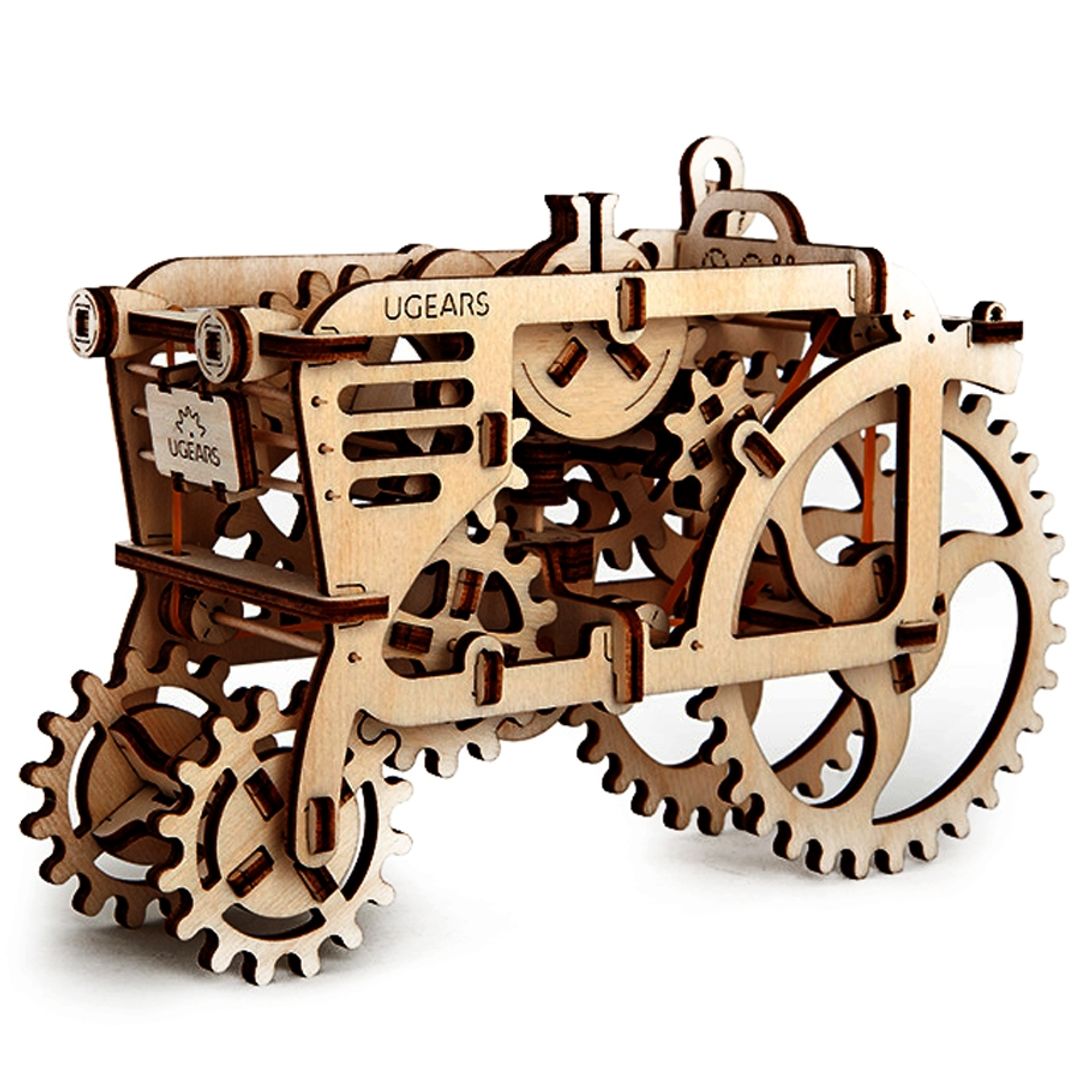 Механический 3D Пазл Ugears Трактор Заводная игрушка
