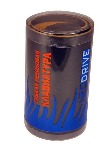 Гибкая резиновая клавиатура Желтая