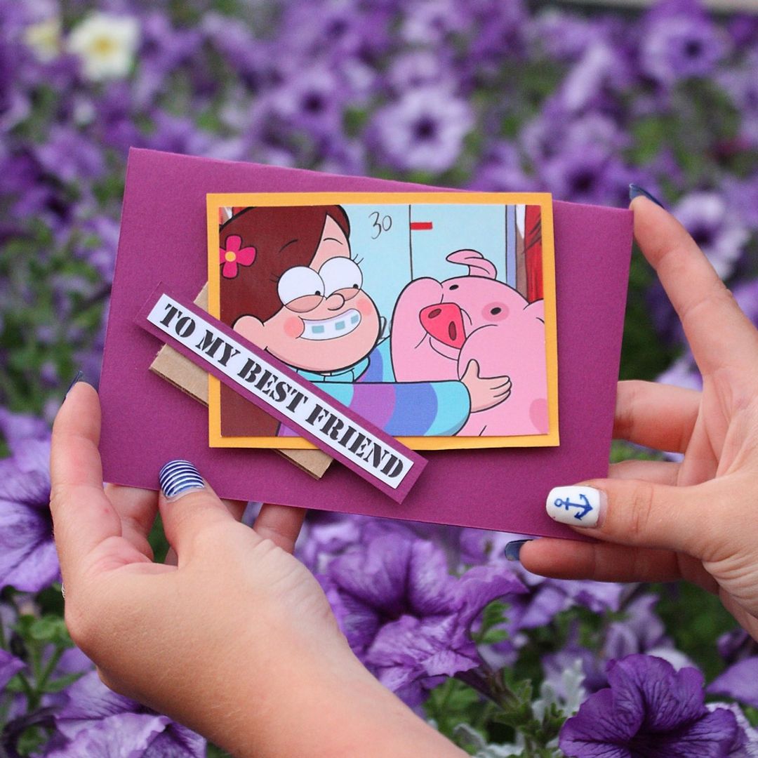 Открытка Gravity Falls Мэйбл и Пухля (Вариант 2)