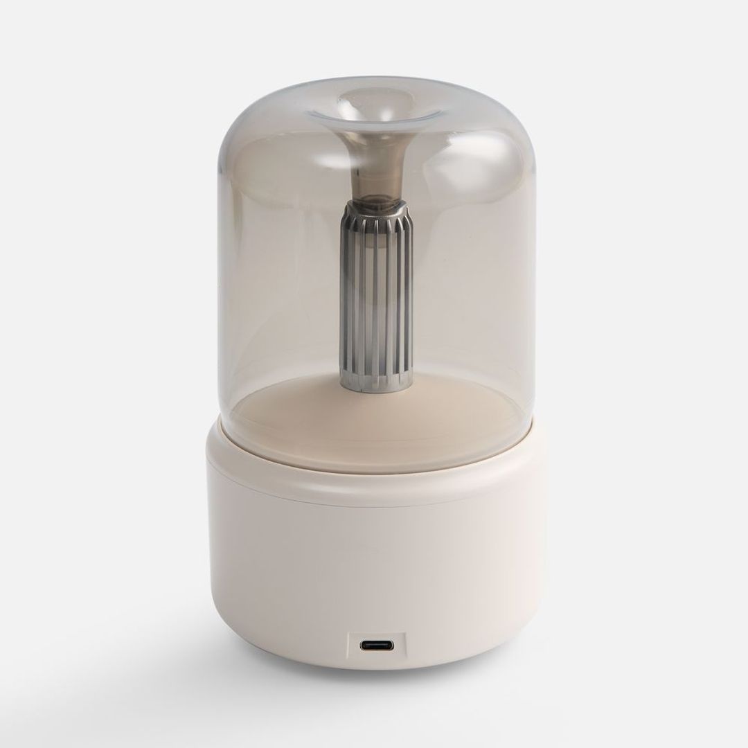 Увлажнитель-ароматизатор с подсветкой mistFlicker (молочно-белый)