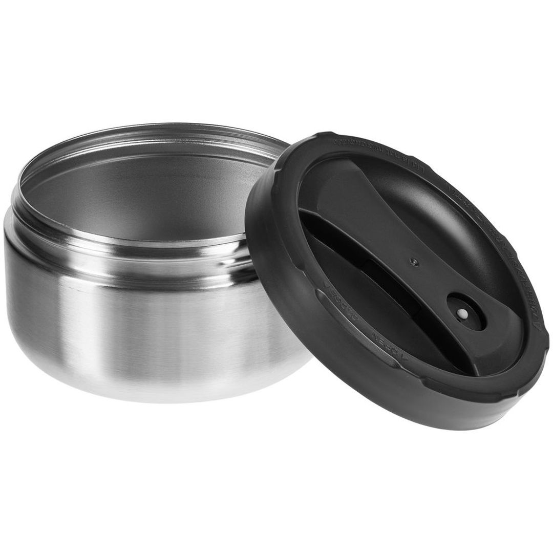 Термос для еды Jiayi в термочехле (Черный)