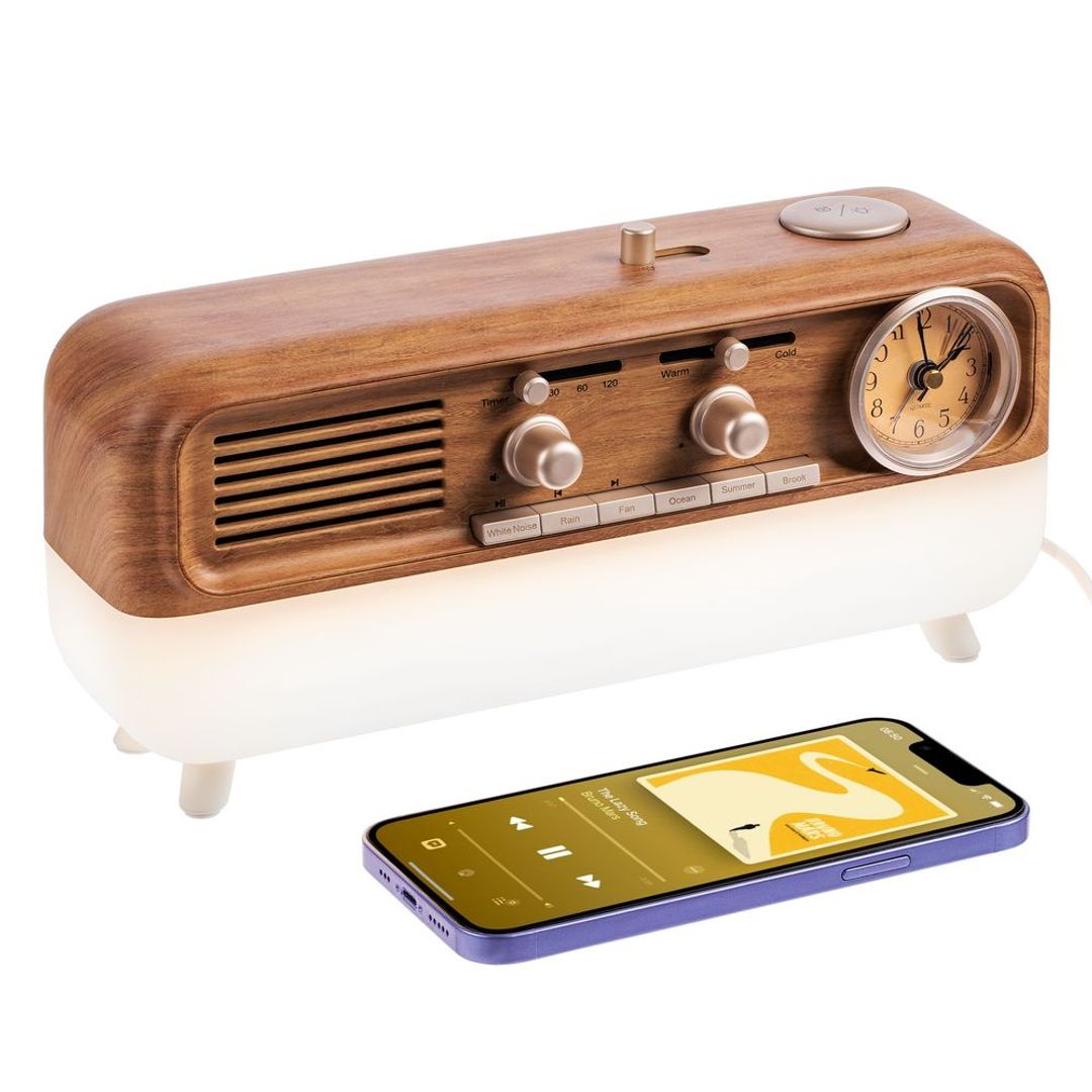 Ретро Bluetooth-колонка с часами и подсветкой Multiverse Ретро Bluetooth-колонка с часами и подсветкой Multiverse