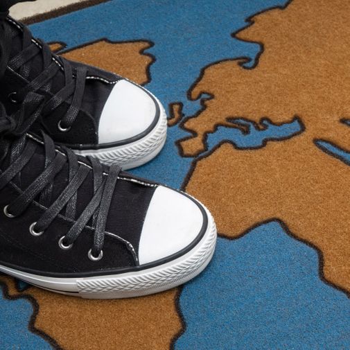 Коврик для входной двери World Map