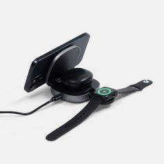 Складная станция беспроводной зарядки flowPad (серый)