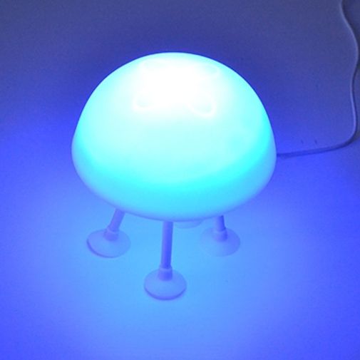 Светильник Медуза на присосках Синяя подсветка Светильник Медуза на присосках Синяя подсветка