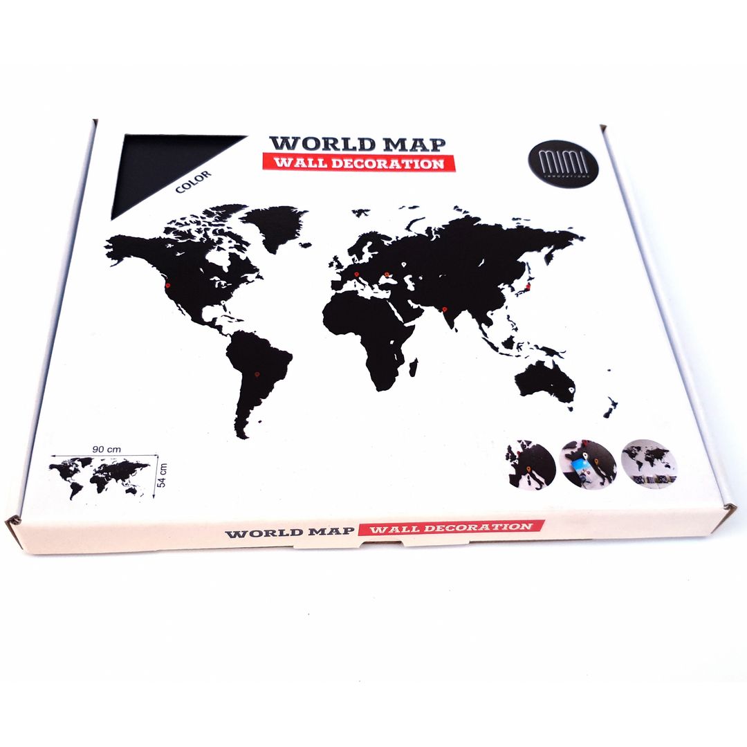 Декоративная Карта мира Wall Decoration Black mini Декоративная Карта мира Wall Decoration Black mini