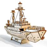 Модель сборная Плавучий маяк Ирбенский (Калининград, Музей мирового океана)
