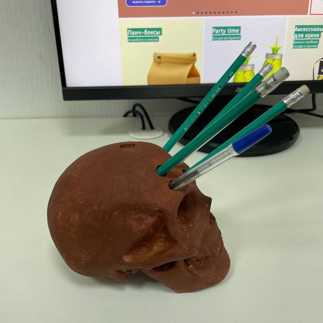 Настольный органайзер Череп Rust Настольный органайзер Череп Rust