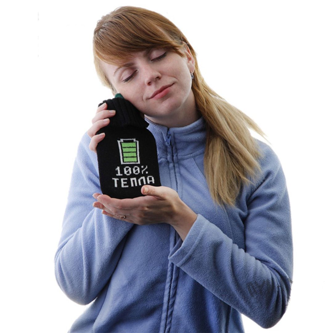 Грелка в вязаном чехле 100% тепла Грелка в вязаном чехле 100% тепла