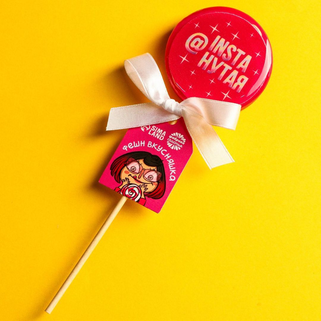 Леденец Instaнутая (земляника)