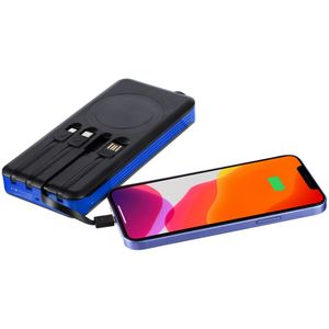 Аккумулятор с беспроводной зарядкой Holiday Maker Wireless, 10000 мАч (Синий)