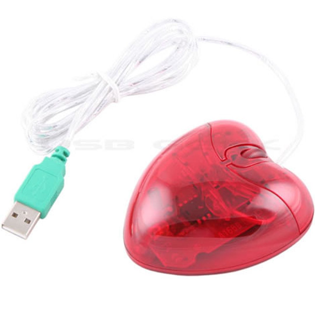 Мышь с ковриком Сердечко Мышь с ковриком Сердечко