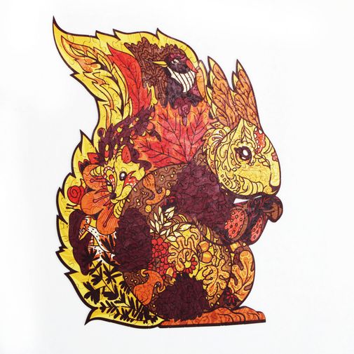 Деревянный пазл Puzzlewood Лесная белка Деревянный пазл Puzzlewood Лесная белка