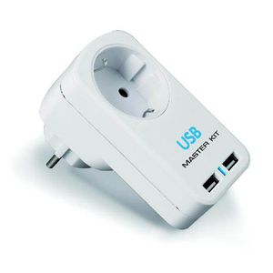 USB Тройник 220В + 2USB MT4012