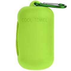 Охлаждающее полотенце Narvik в силиконовом чехле (зеленое яблоко)