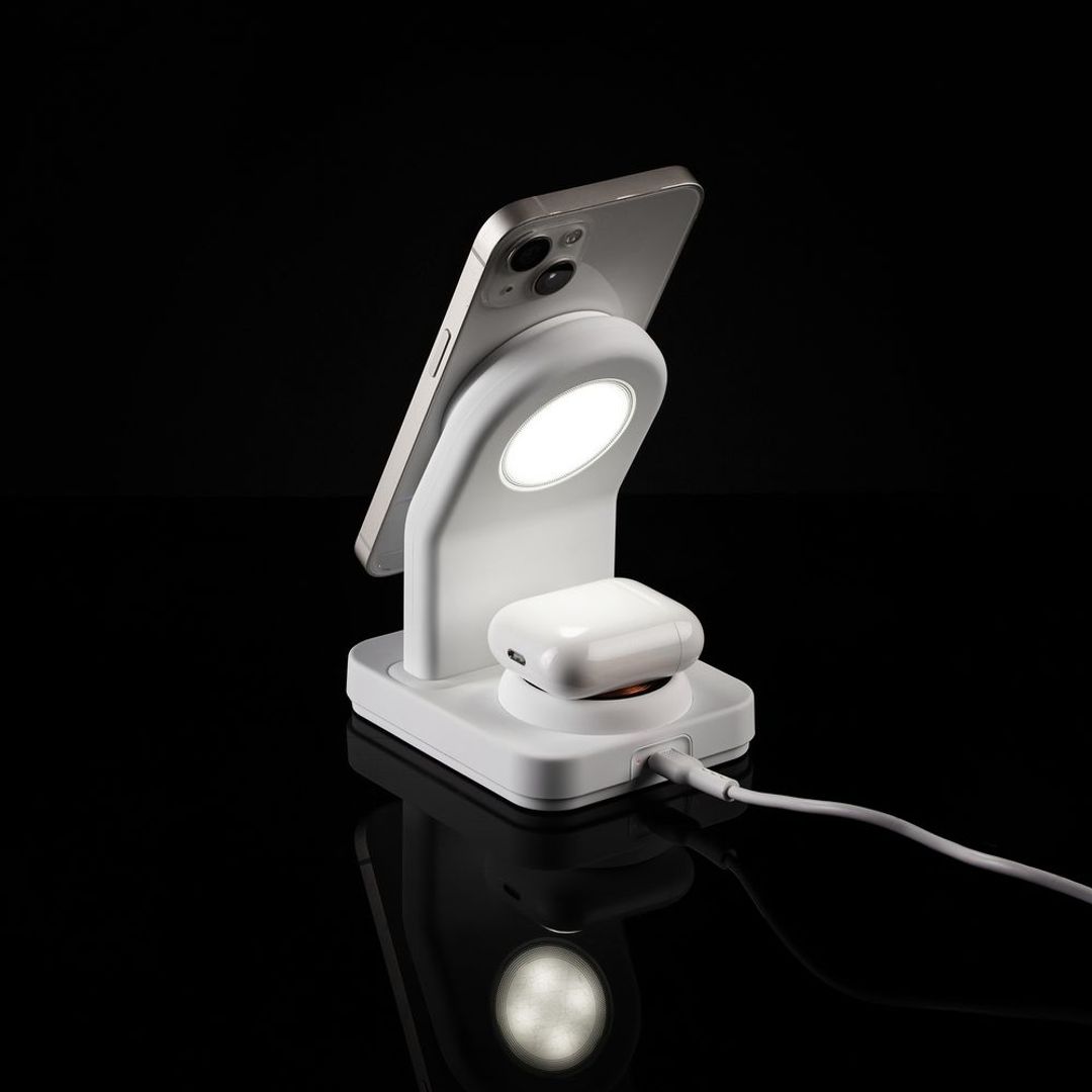 Зарядная станция с подсветкой Cooper Duo (Белая)